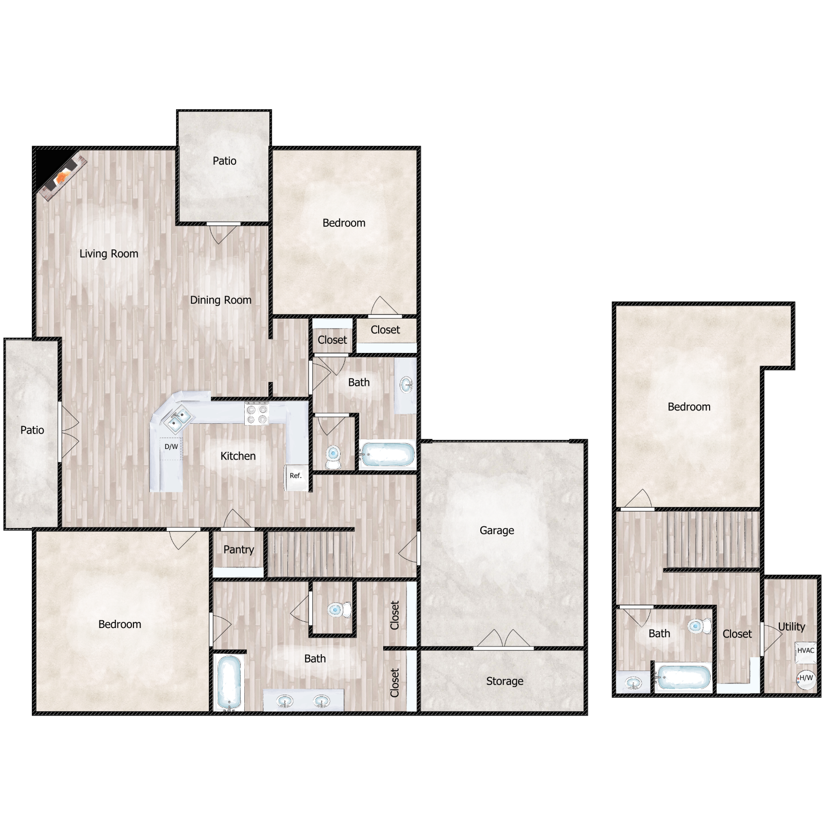 3x3 2000 Sq Ft