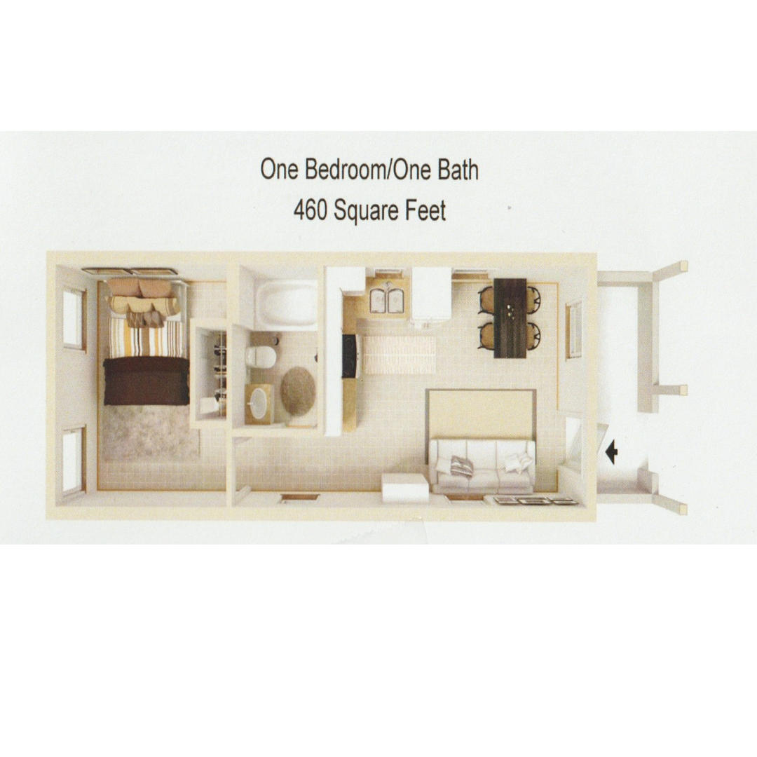 1 bedroom