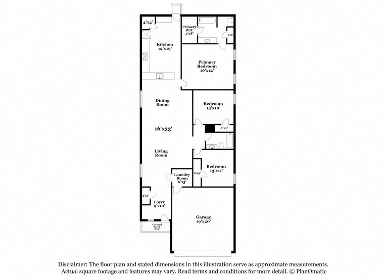 a floor plan and detailed description in this information comes as an approximation