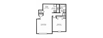 1 Bed 1 Bath C