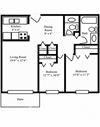 2 Bed 1.5 Bath E