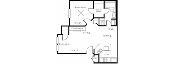ONE BEDROOM 2ND FL
