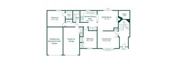 Maple Lane Apartment Unit Floor Plan