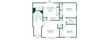 Maple Lane Apartment Unit Floor Plan