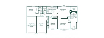 Maple Lane Apartment Unit Floor Plan