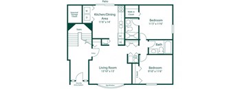 Maple Lane Apartment Unit Floor Plan