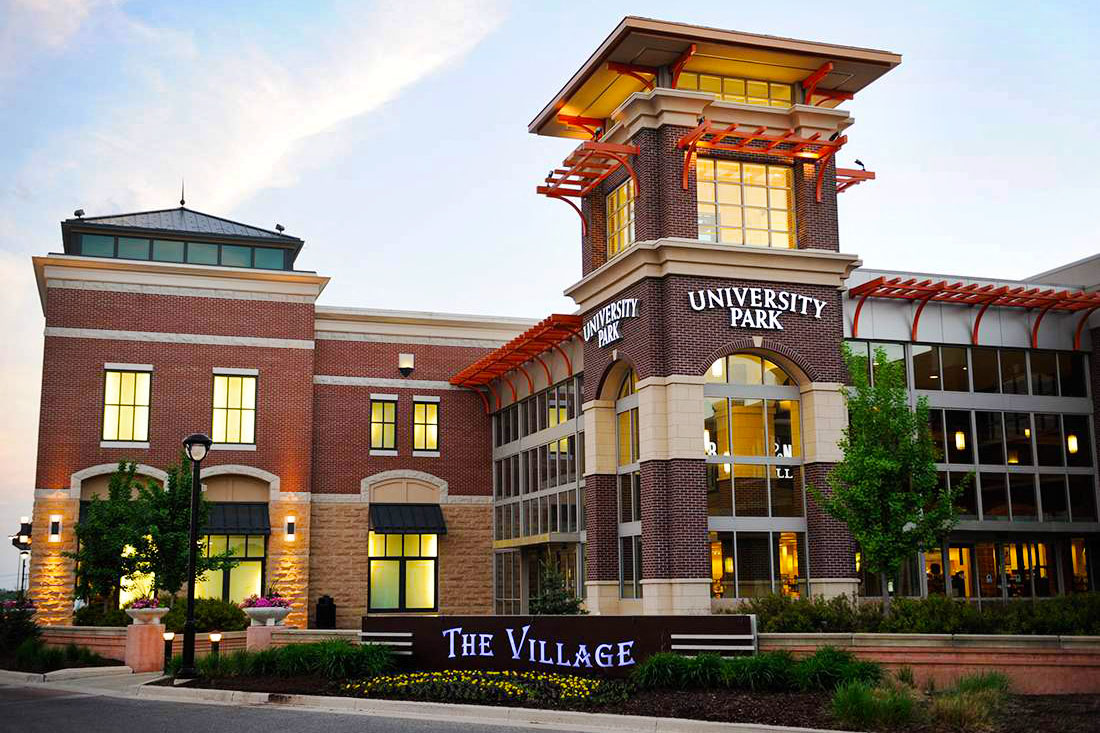 University Park Mall (6 miles away)