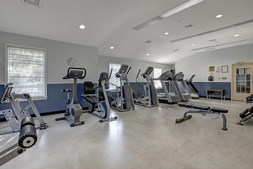 the state of the art fitness room at our apartments
