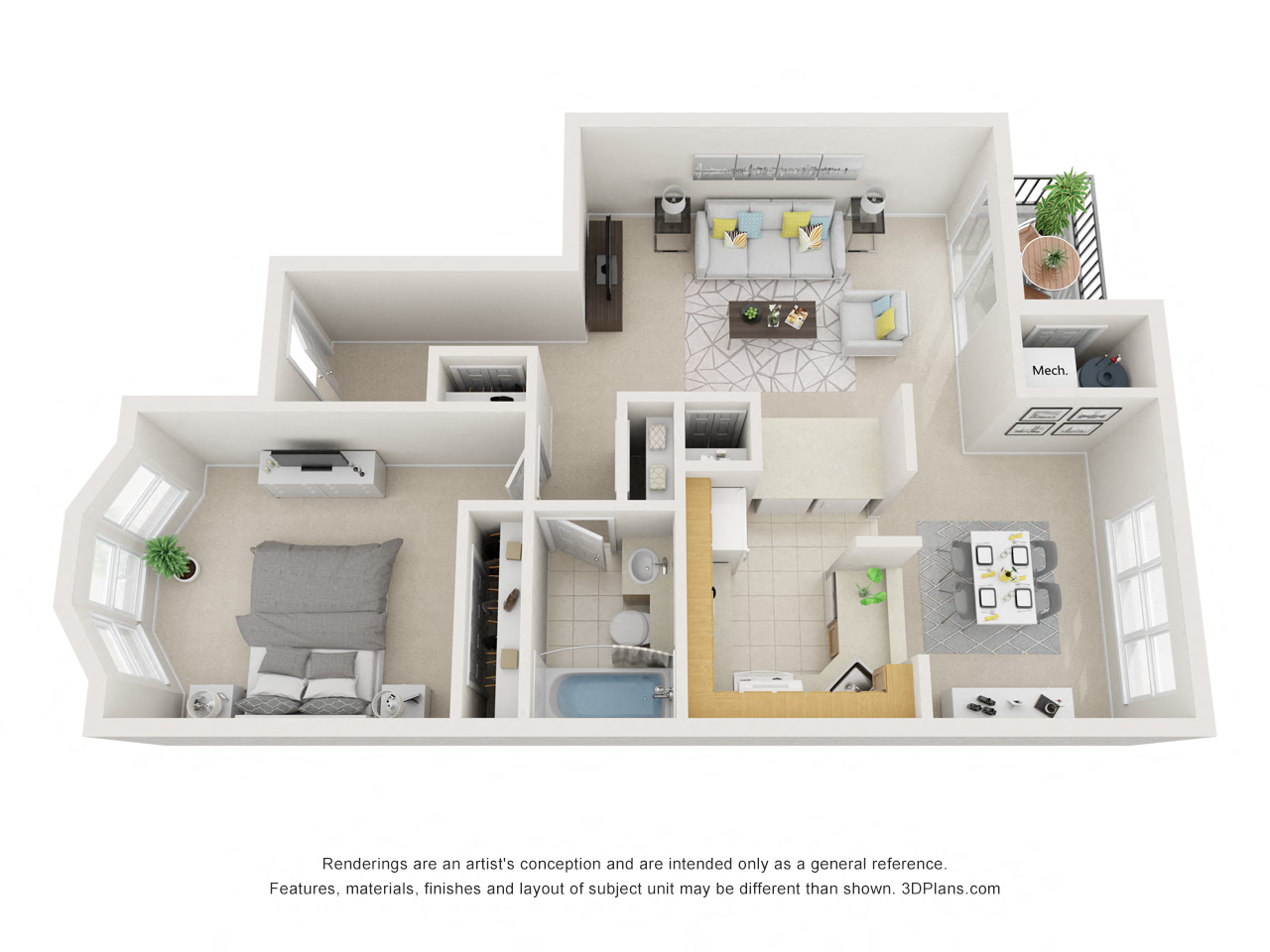 1 bed A / Royal Oaks