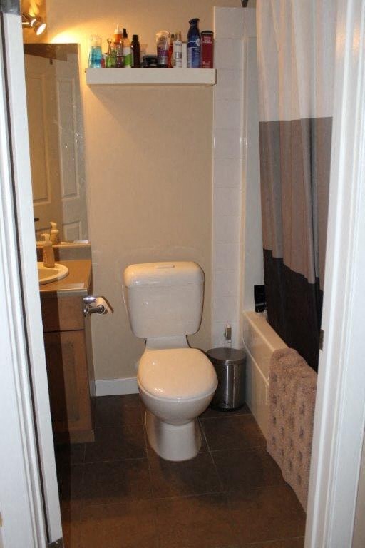 a small bathroom with a toilet and a sink