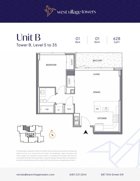 887 10 Street SW 1-3 Beds Apartment for Rent - Photo Gallery 54