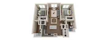 2 Bedroom, 2 Bath (1a)