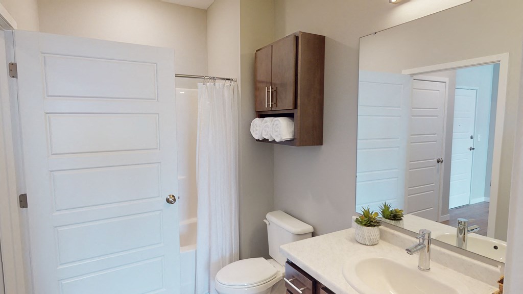 a bathroom with a toilet and a sink and a mirror