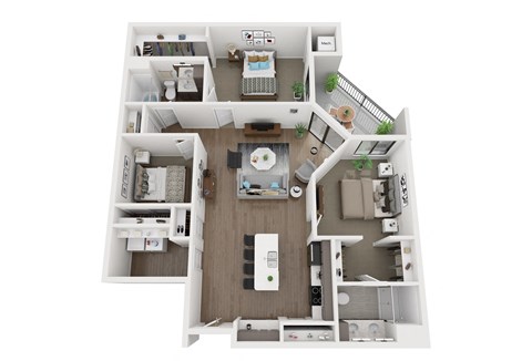 a 1 bedroom floor plan  apartments