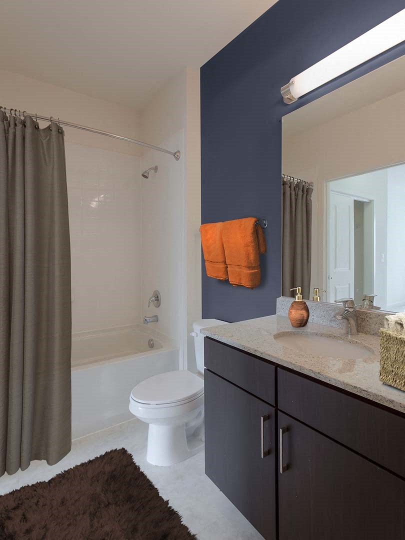 a bathroom with a sink toilet and a shower