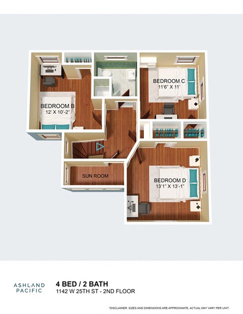 a bedroom floor plan with a bathroom and a living room