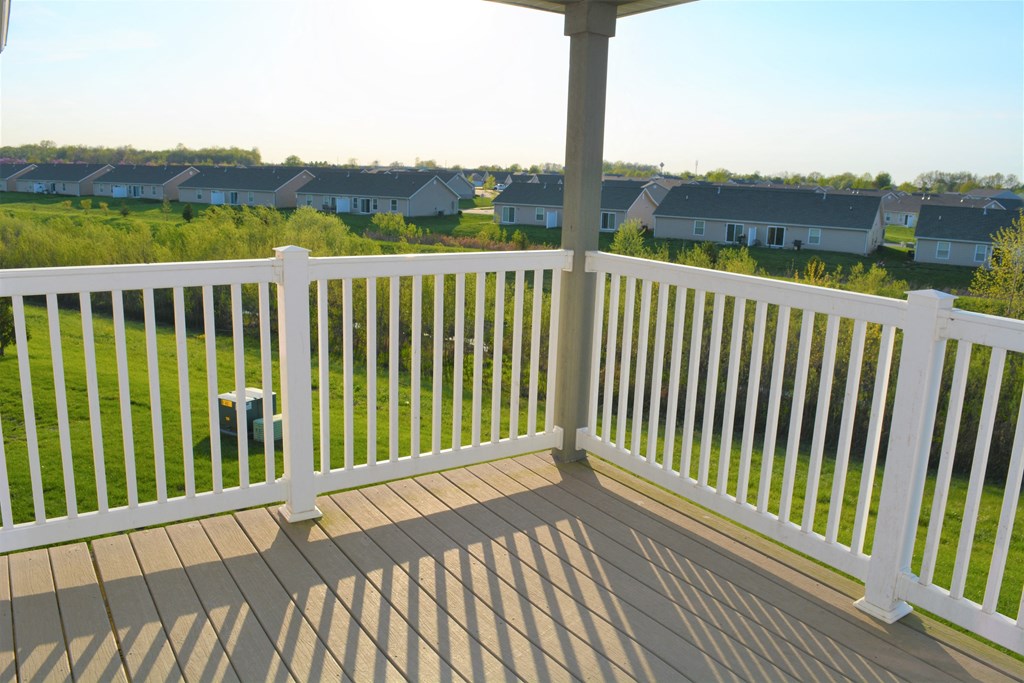 Apartment Balcony View at Hawthorne Properties, Lafayette, IN 47905