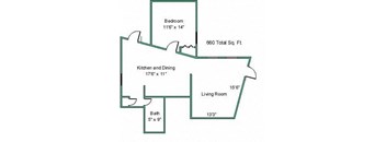 1 Bedroom, 1 Bathroom
