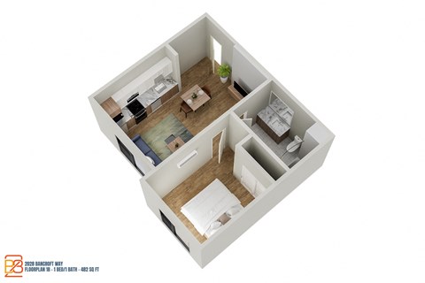 Berkeley, 1 bedroom, 1 bathroom