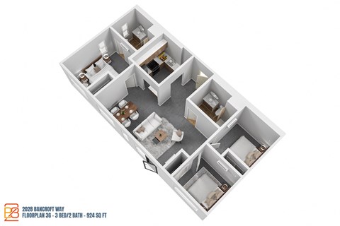 Berkeley, 3 bedroom, 2 bathroom