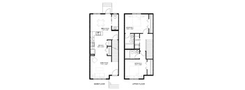 2 Bedroom, 2.5 Bathroom Townhouse