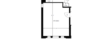 Studio, 0 Bathroom