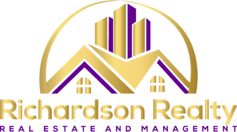 the logo for rhodeson reality real estate and management