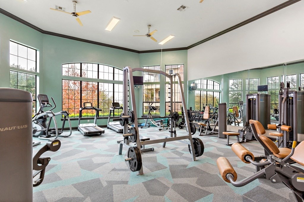 Fitness Center Fitness Center at The Vista on Brodie, Austin, TX, 78745