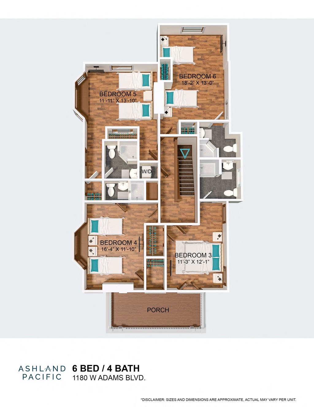 the 4 bedroom floor plan ged 4 bath