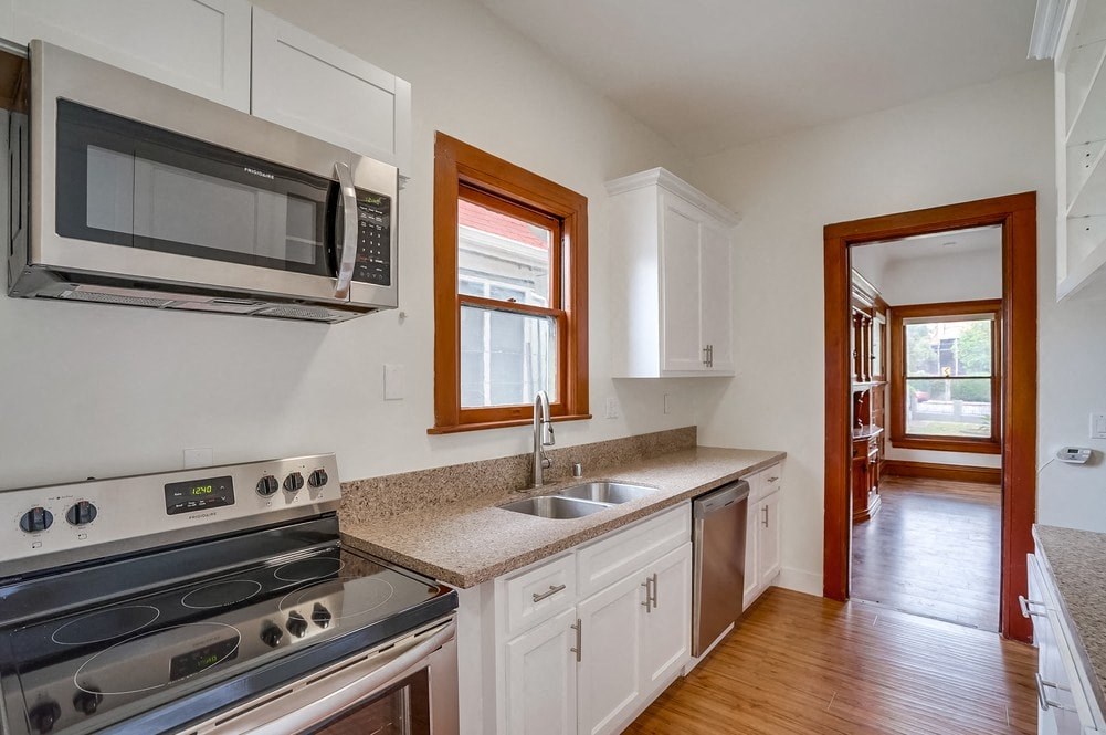 the kitchen is clean and ready for us to use