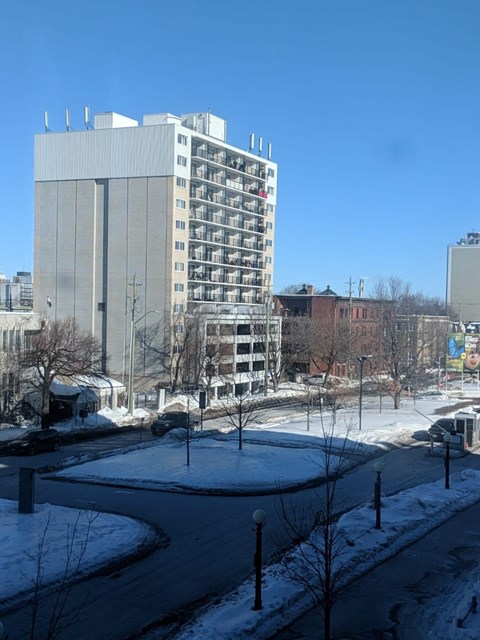 the building in which the apartment is located