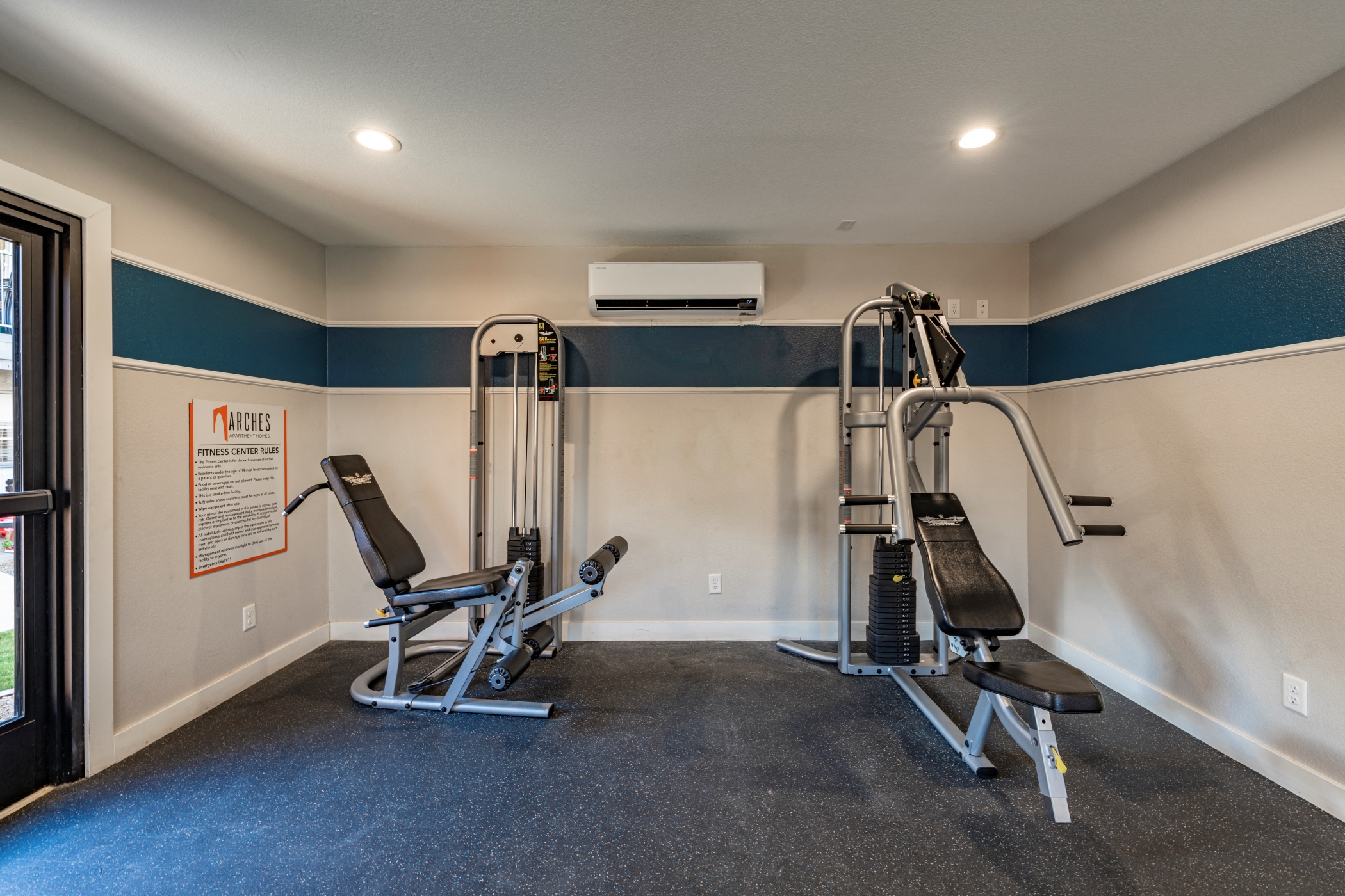 the gym at the preserve at green valley falls apartments co