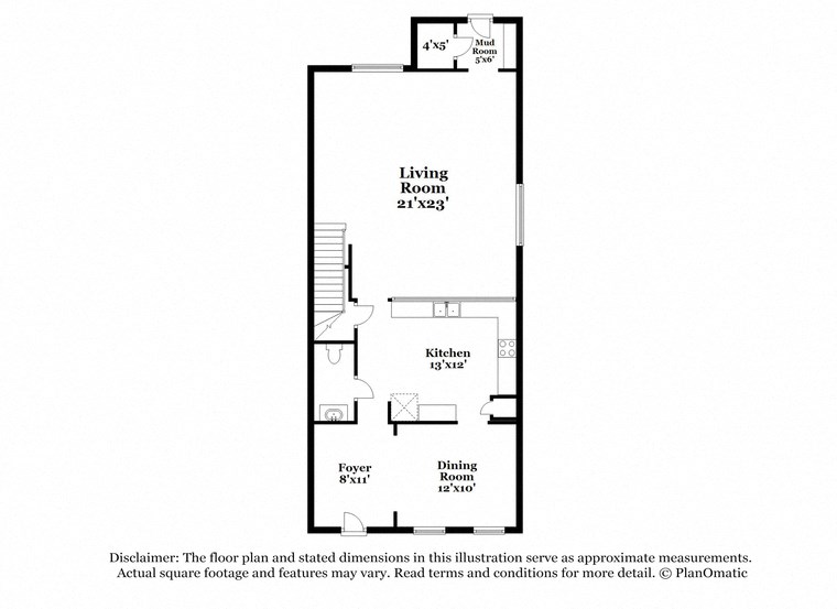 this is the floor plan for a 1 bedroom apartment at
