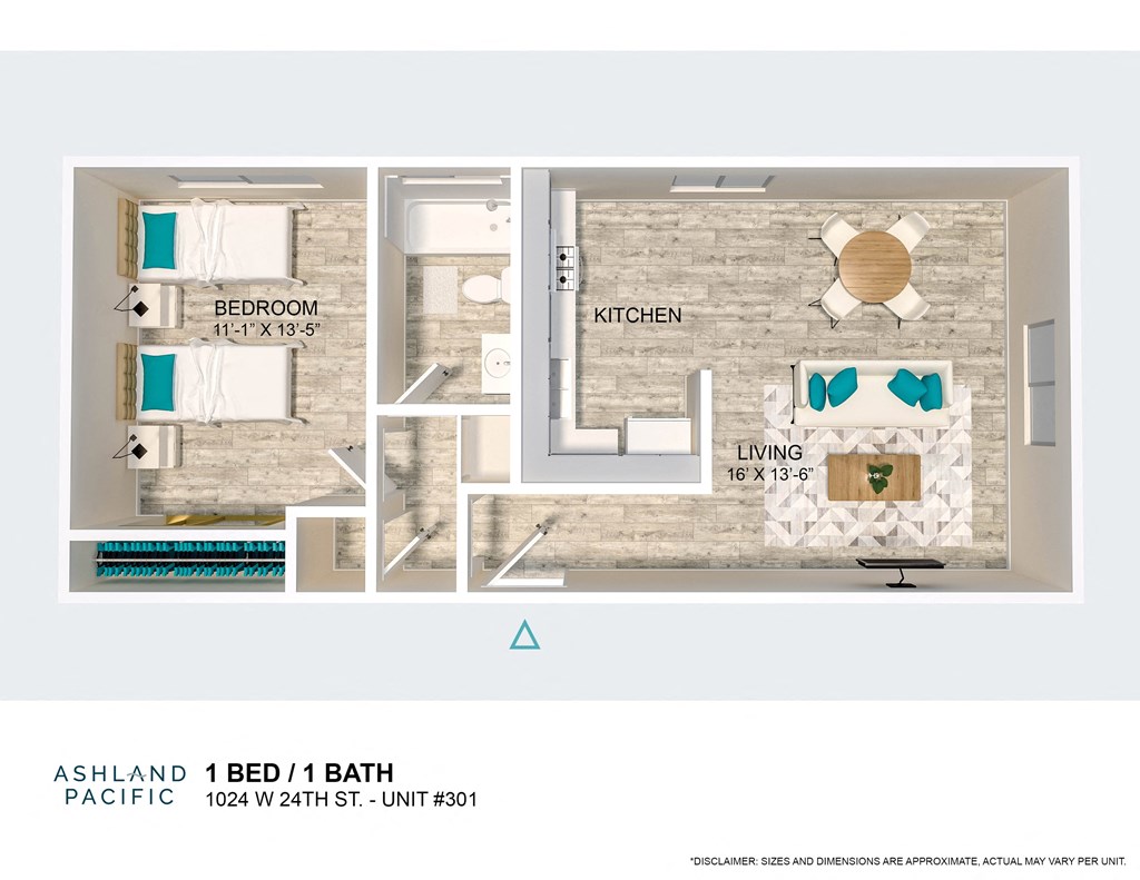 a 1 bedroom 1 bath floor plan apartments