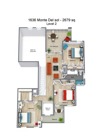 1636 Monte Del Sol 4 Beds House for Rent - Photo Gallery 4