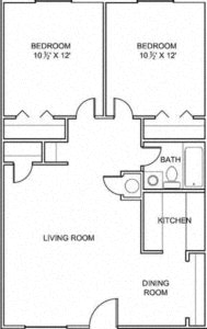 2 Bedroom 1 Bath