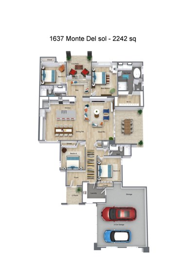 1637 Monte Del Sol 4 Beds Apartment for Rent
