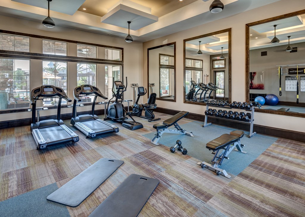 the gym at the retreat at riverlakes
