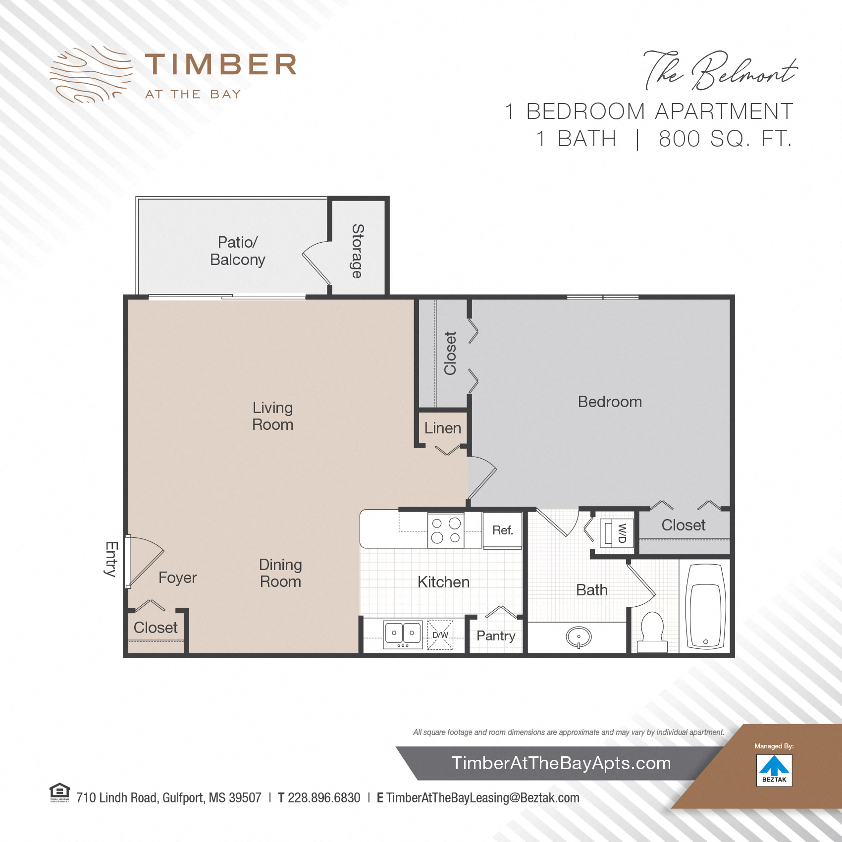 Belmont Floor Plan at Timber at the Bay, Gulfport, 39507