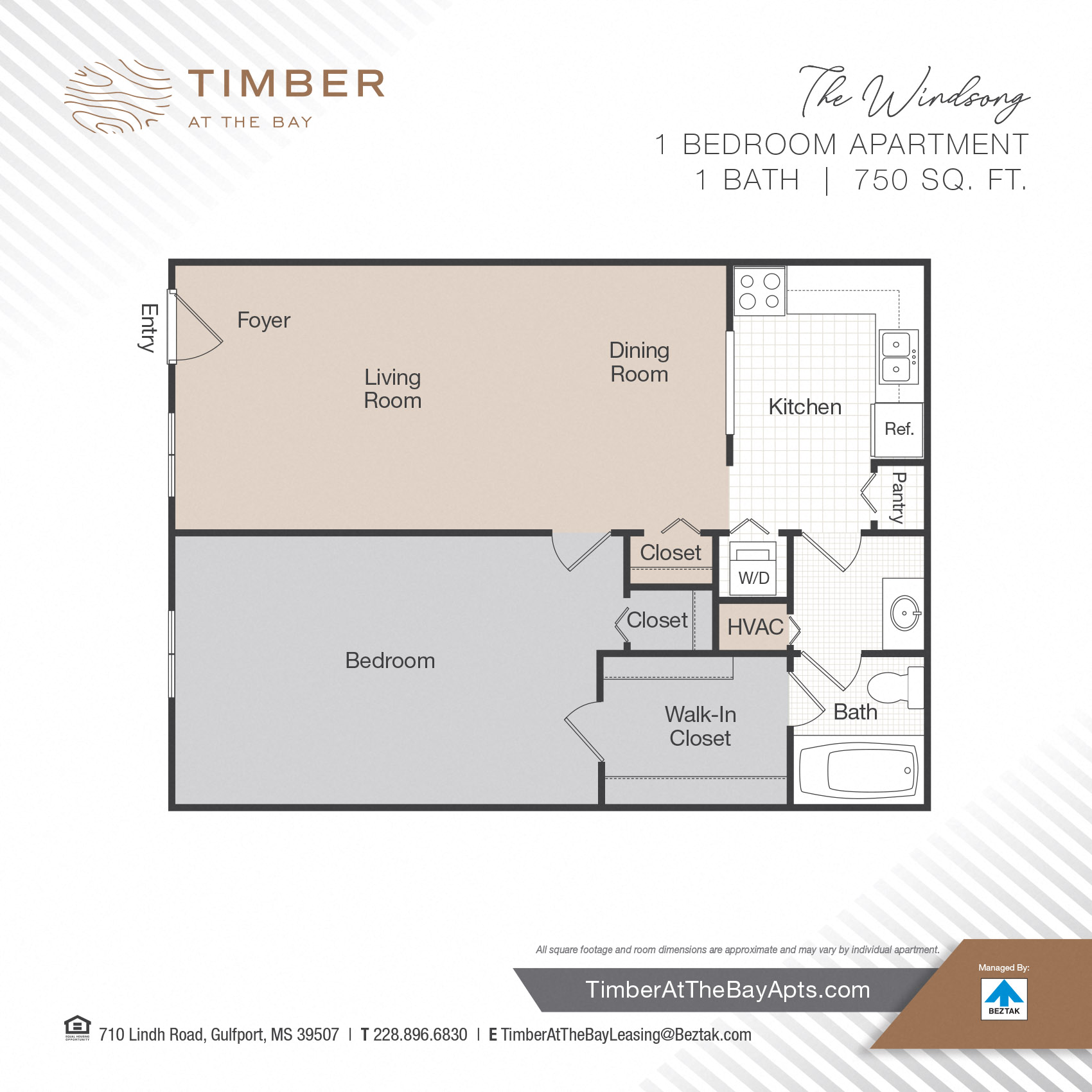 Windsong Floor Plan at Timber at the Bay, Gulfport, MS