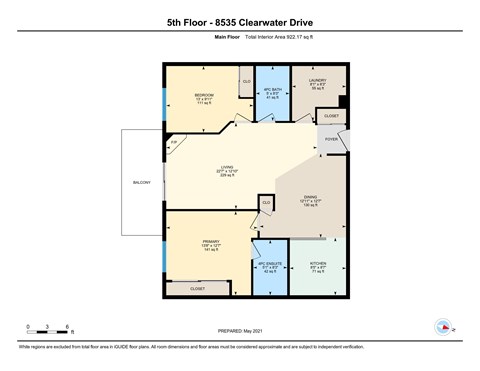 512 8535 Clearwater Drive 2 Beds Apartment for Rent
