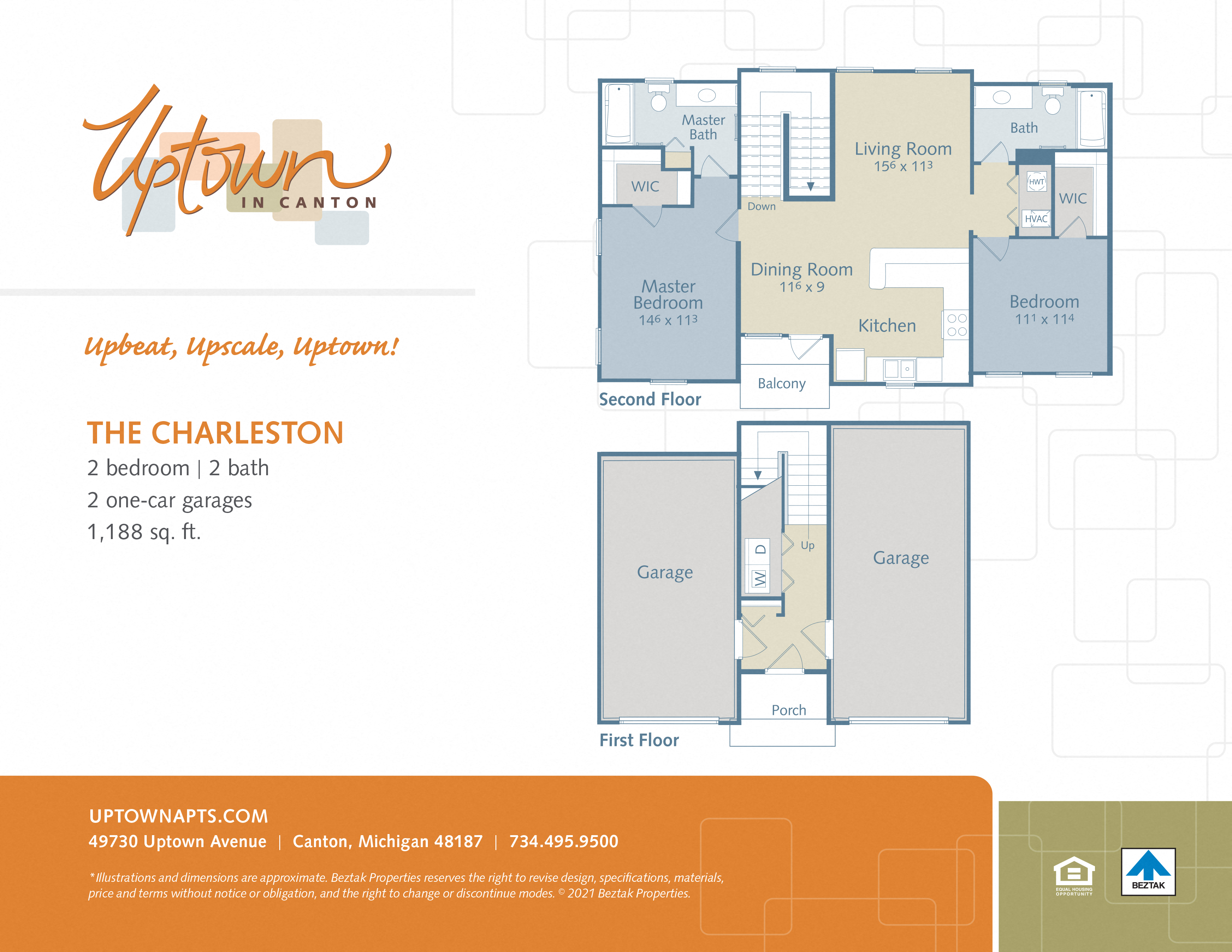The Charleston - includes a 2 car attached garage