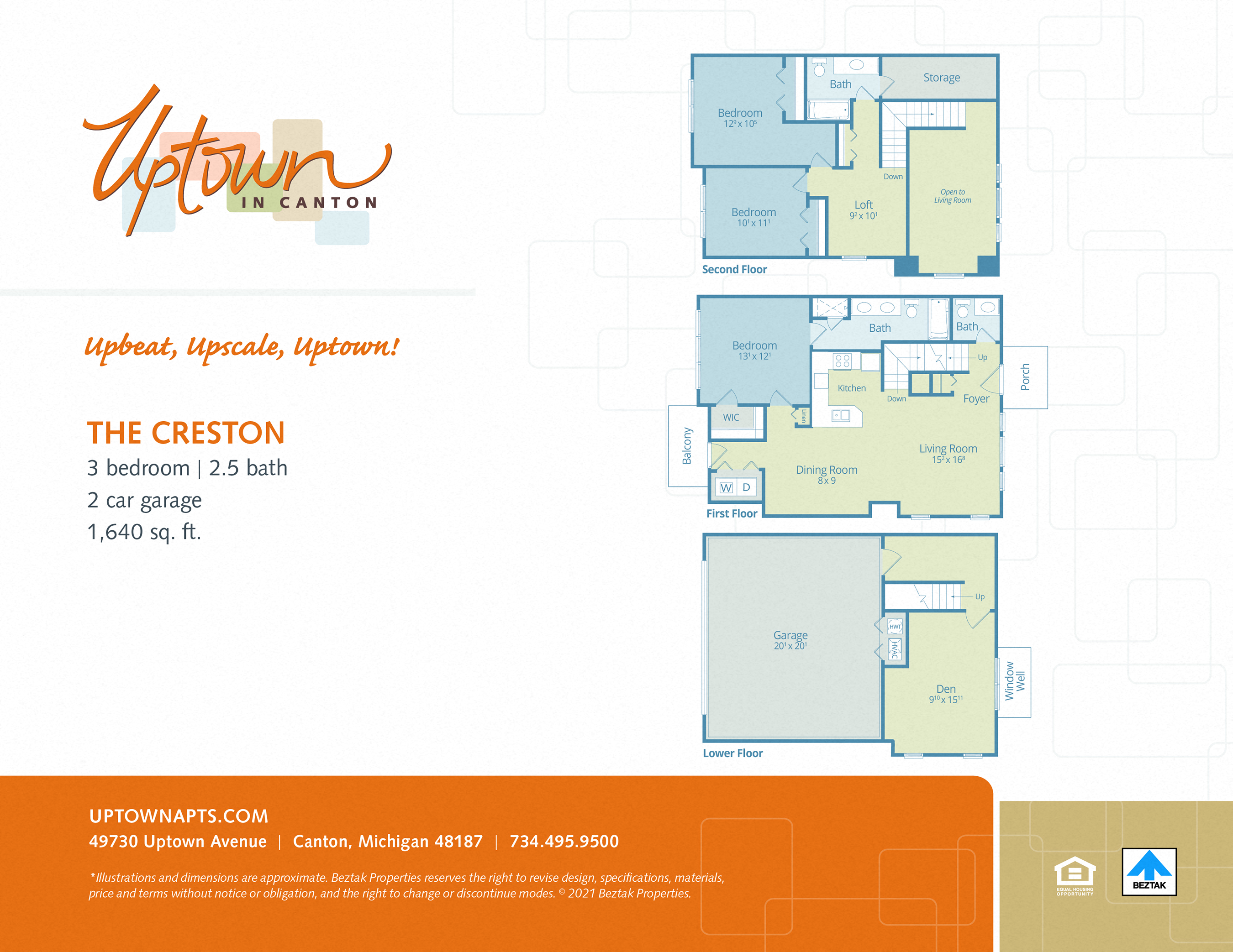 The Creston - includes a 2 car attached garage