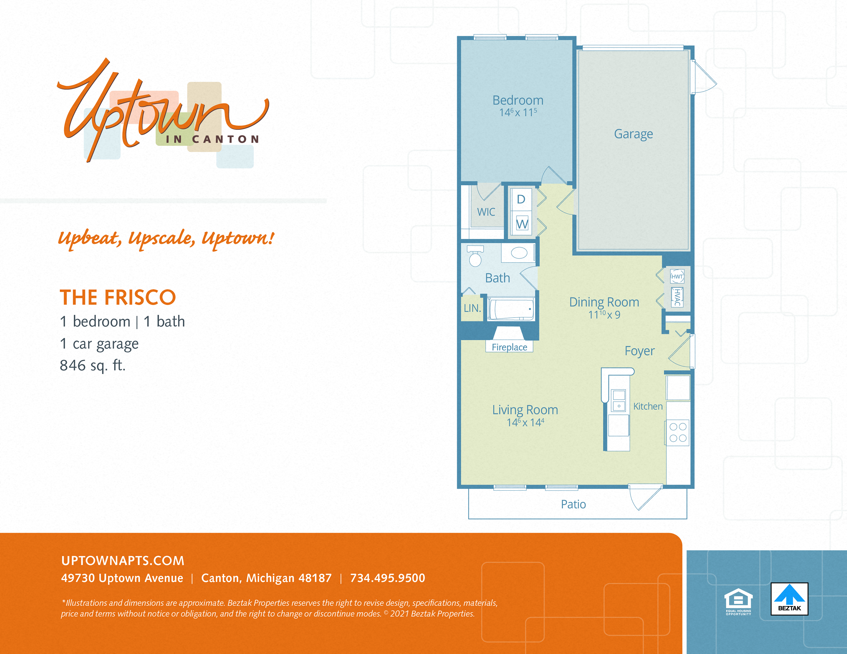 The Frisco - includes a 1 car attached garage