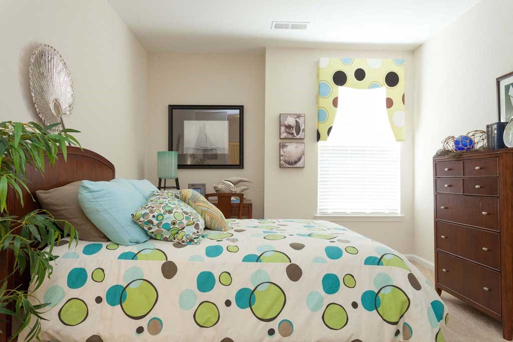 decorated model apartment home