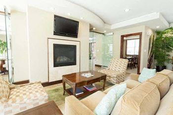 Resident lounge complete with demonstration kitchen, business center & billiards area