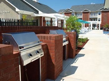BBQ Area with Gas Grills available at 1200 Acqua in Petersburg VA