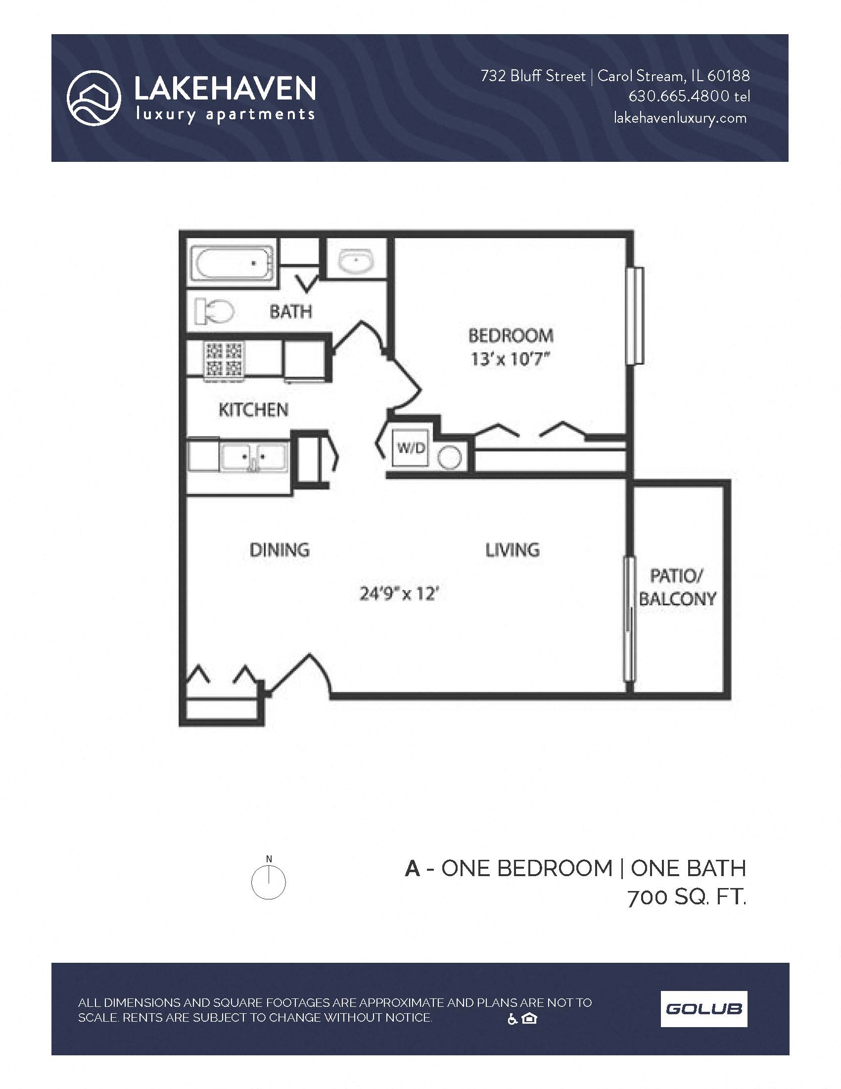 1 Bed 1 Bath (340a1) - Classic
