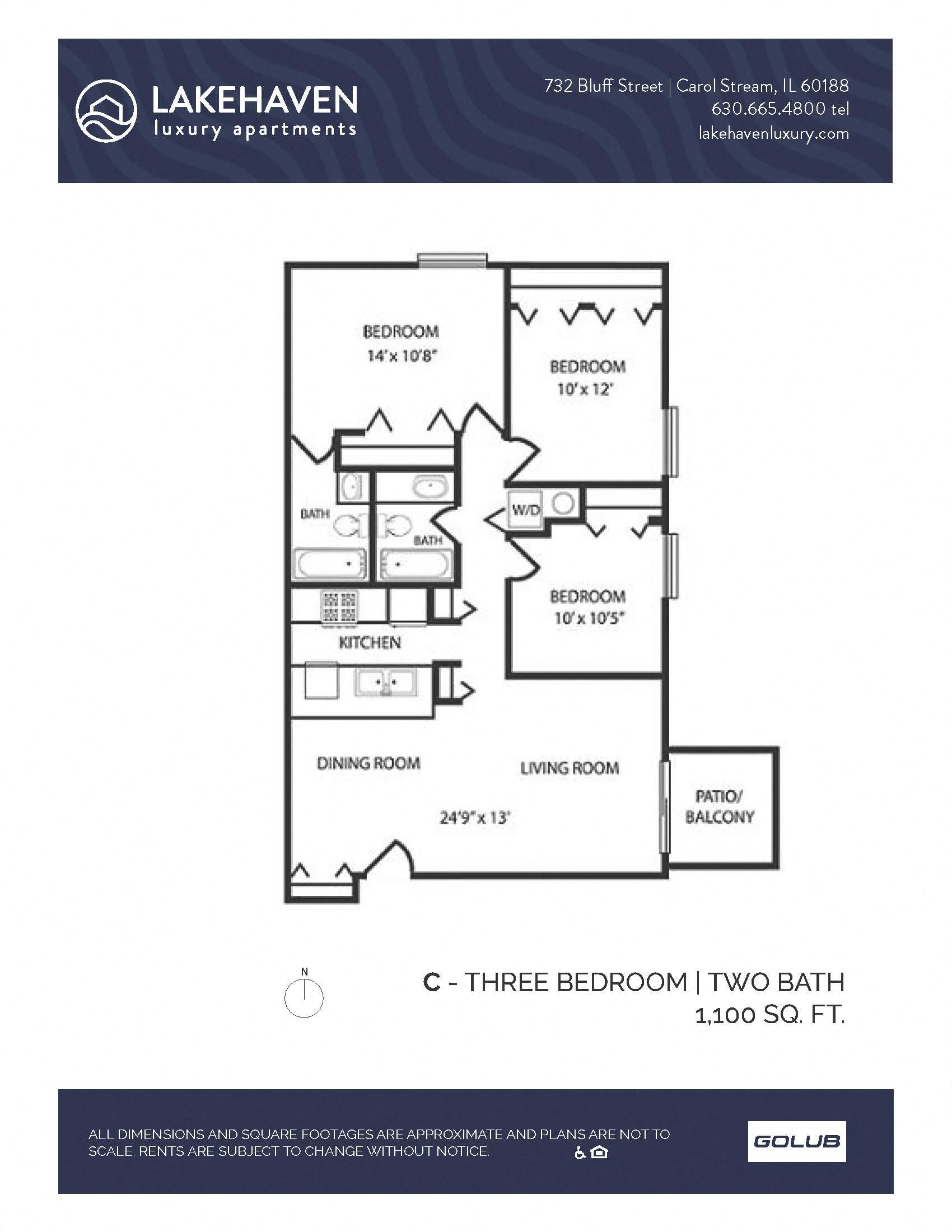 3 Bed 2 Bath (340c1r) - Renovated