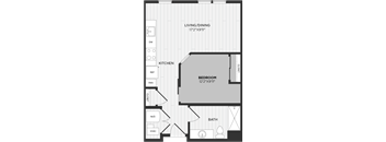 a floor plan of a bedroom apartment
